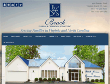 Tablet Screenshot of beachfuneralandcremationservices.com